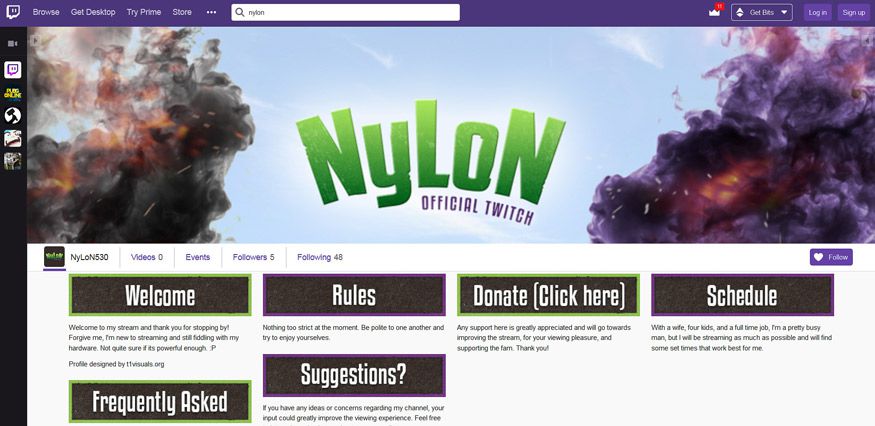 Image of twitch channel
